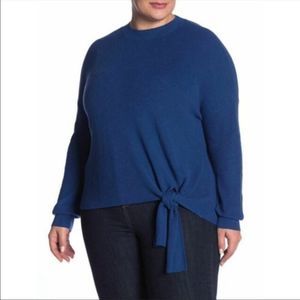 NWT Abound Tie Front Knotted Hem Knit Sweater 3X